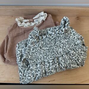 Quincy Mae and My Little Cozmo onesie set